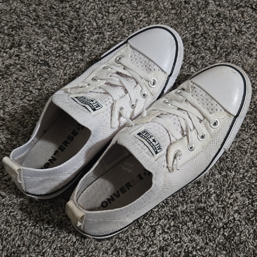 Converse Shoreline Knit White Sneakers